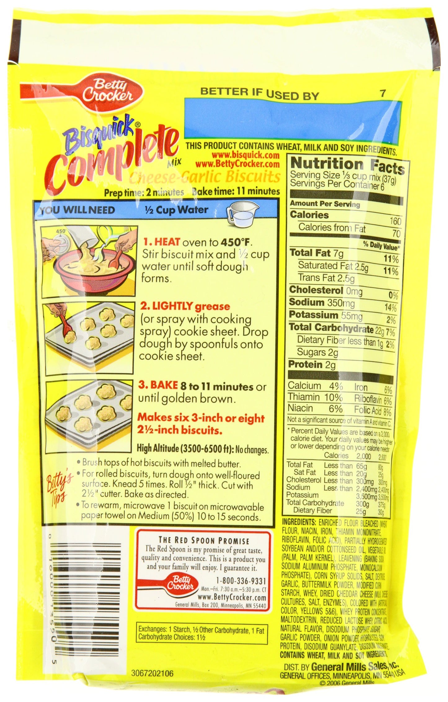 Bisquick Complete Mix, Cheese Garlic Biscuits, 7.75 Oz