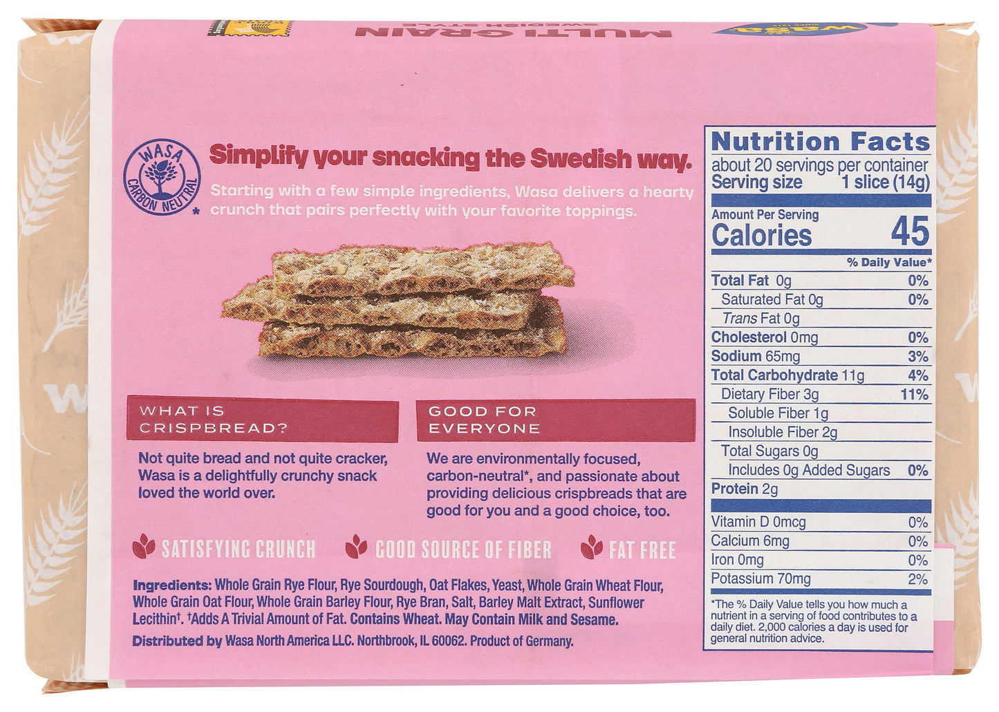 Wasa Multi Grain Crispbread ( 12x8.8 OZ)