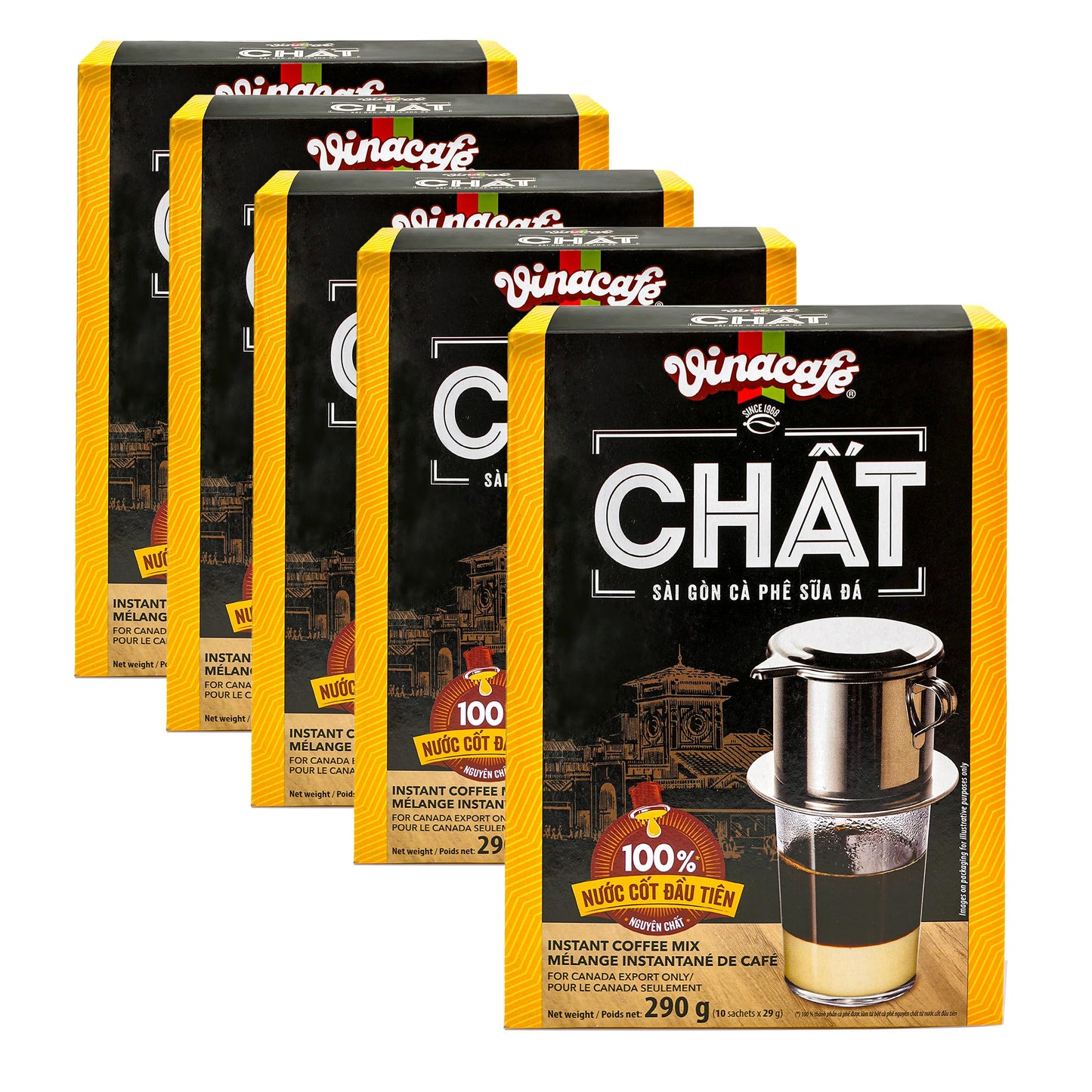 Vinacafe 3 in 1 Instant Coffee, 29g x 50 Sachets, Pack of 50, Made in Vietnam