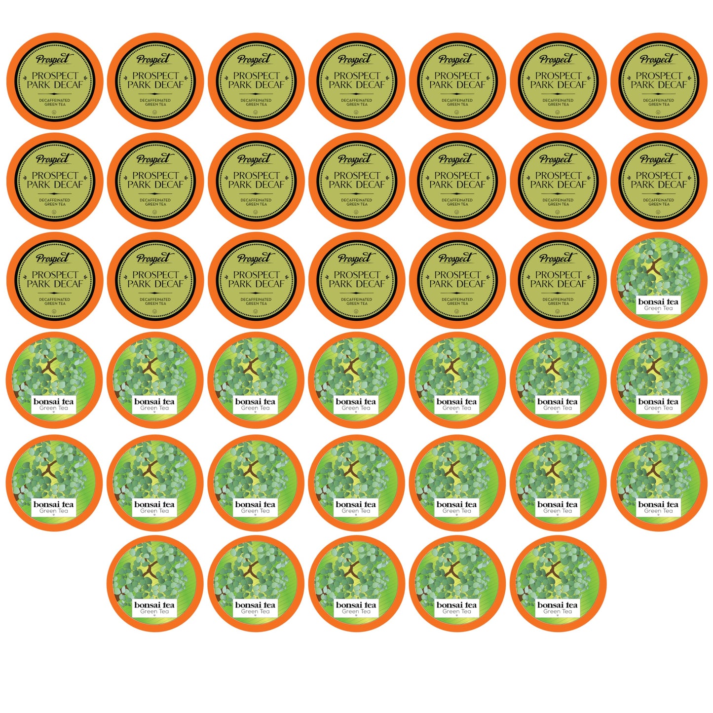 Two Rivers Assorted Tea Go Green Tea Pods Variety Sampler Pack for Keurig K Cup malt-inspired, 40 Count