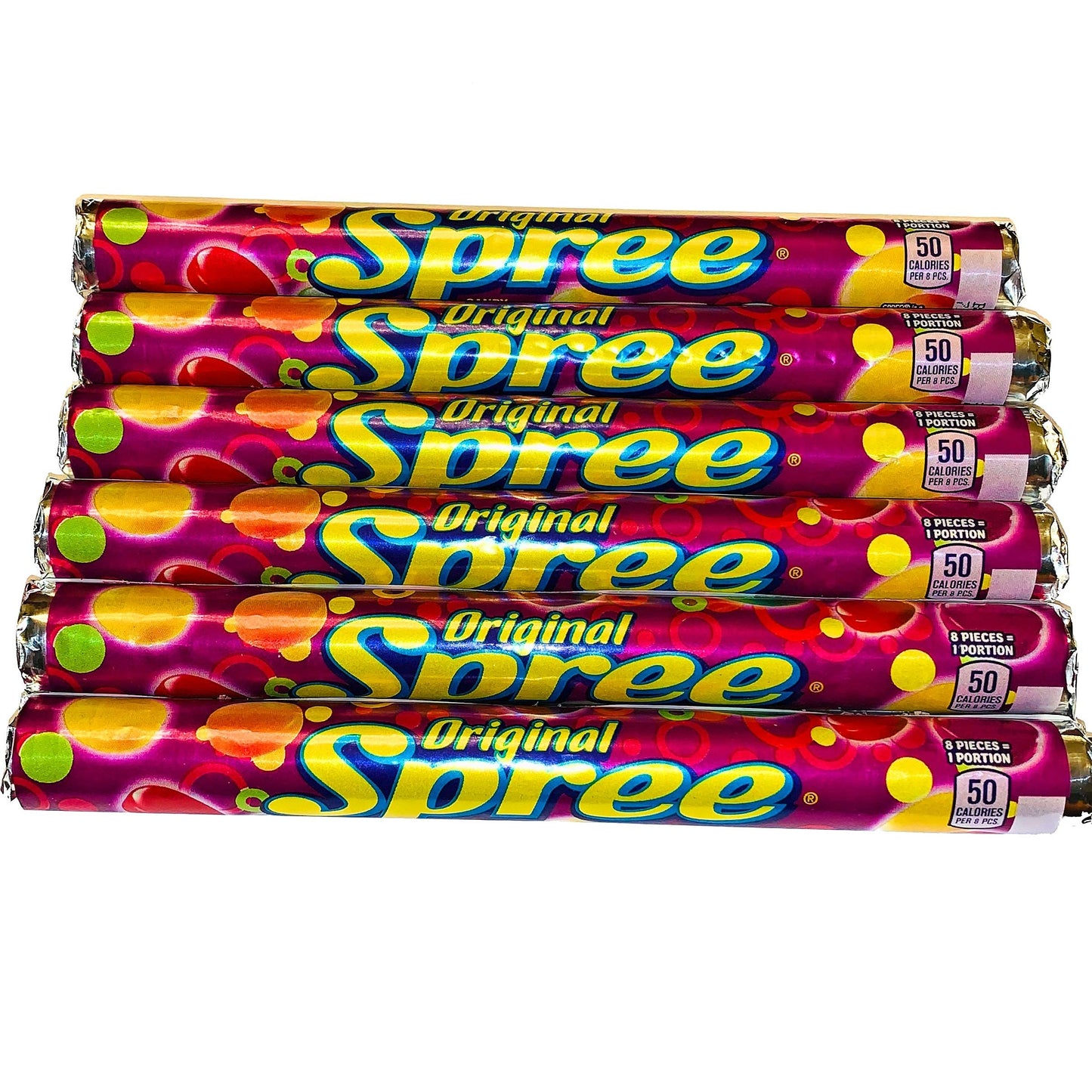 Spree Original Candy | 1.77 Oz Tubes | 6 Pack