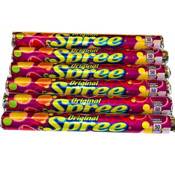 Spree Original Candy | 1.77 Oz Tubes | 6 Pack