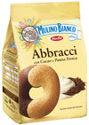Mulino Bianco: Abbracci shortbread with cream and cocoa - 24.69 Oz (700g) [ Italian Import ]