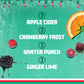 Sparkling Ice  Winter Variety Pack  Flavored Sparkling Water  Zero Sugar  with Vitamins and Antioxidants  17 fl oz  12 count (Cranberry Frost  Winter Punch  Apple Cider and Ginger Lime)