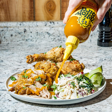 Yellowbird Classic Habanero Hot Sauce - Medium Hot - 19.6 oz Tabletop Size - Made in Texas - Model 211