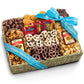 A Gift Inside Birthday Chocolate Caramel And Crunch Grand Gift Basket With Snacks, Pretzels, Ghirardelli And Chocolate-Covered N