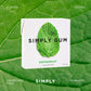 Simply Gum | Peppermint | Plant- Based Chewing Gum | Pack Of Six (90 Pieces Total) | Synthetic Plastic Free + Aspartame Free + Non Gmo