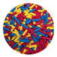 Ncs Red, Yellow, And Blue Edible Jimmies Sprinkles, 8 Ounces - Great For Cupcakes, Cookies, Cakes, Cakes Pops, Donuts