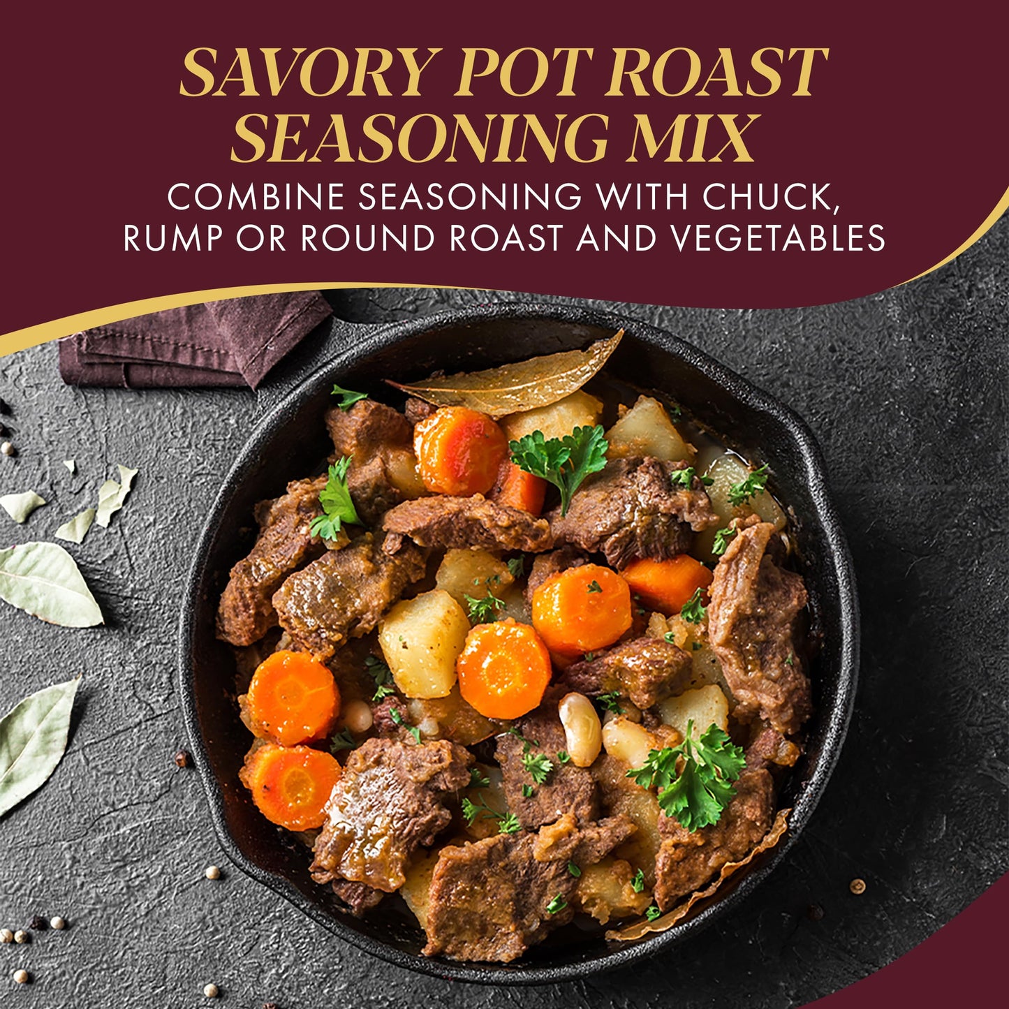 Crock-Pot Savory Pot Roast Seasoning Mix, 1.5 Ounce (Pack Of 12)