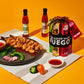 The Good Hurt Fuego, Hot Sauce Sampler Gift Set, Includes 7 Bottles In Exotic Flavors, Hot Sauce Variety Pack With Habanero, Ghost Pepper, Smoky Spirit-Inspired Flavor, Great For Men, Holiday Or Christmas Gift Idea