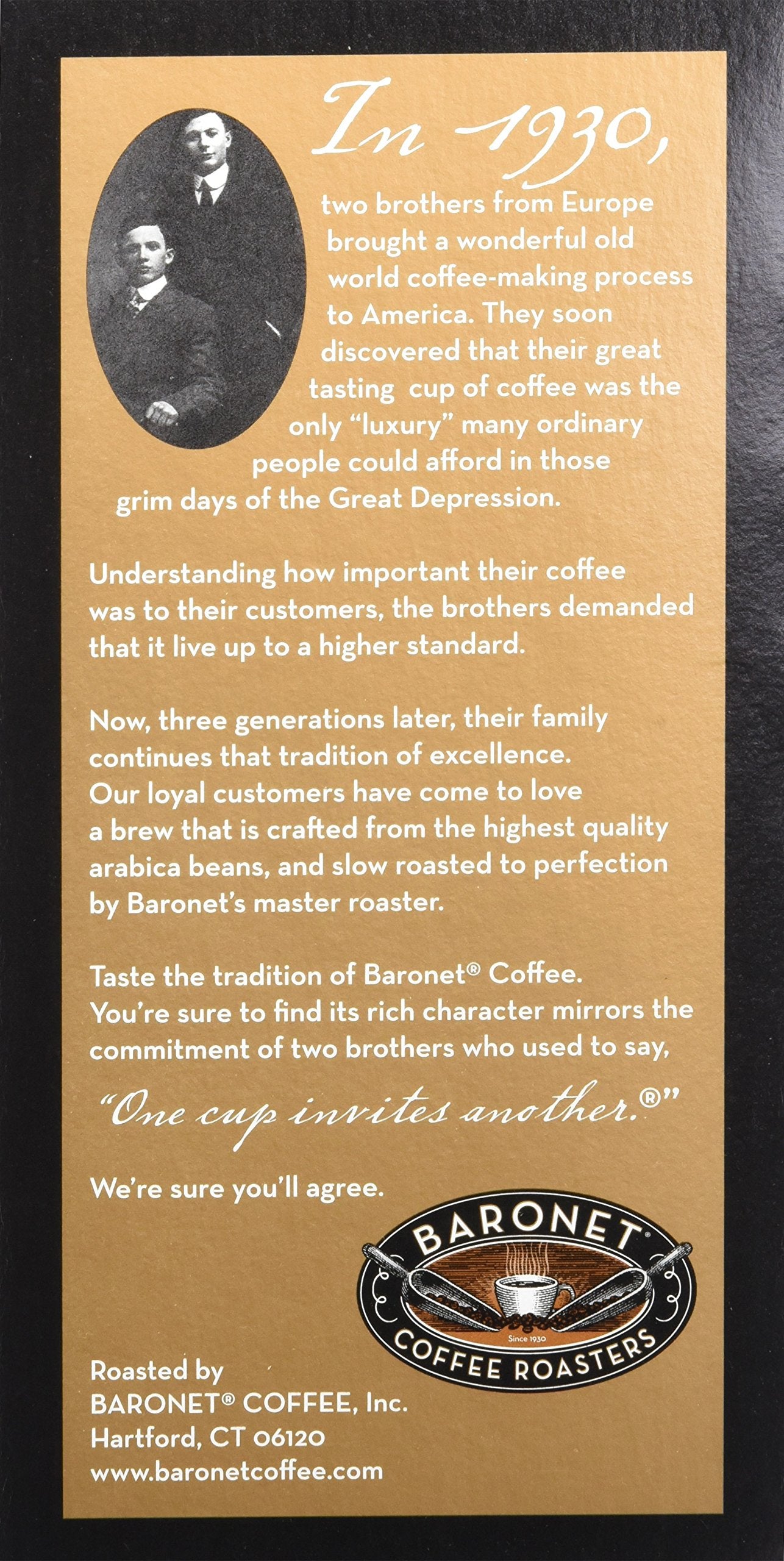 Baronet Coffee Pods, 50/50 Decaf Colombian, 54 Pods, Regular Strength, Medium Roast, Model 722919191616