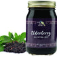 Green Jay Gourmet Elderberry Jelly - All-Natural Jam With Elderberries & Lemon Juice - Vegan, Gluten-Free Jam - Contains No Pres