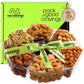 Nut Cravings Gourmet Collection - Rosh Hashana & Shana Tova Mixed Nuts Gift Basket + Green Ribbon (7 Assortments, 2.2 Lb) Arrang
