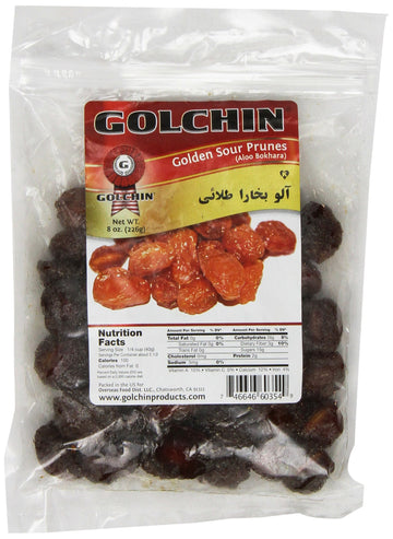 Golchin Golden Sour Prune (Aloo Bokhara), 8 oz 3pk