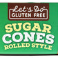 Lets Do Organic Sugar Cones, 4.6 Ounce, Brown, Plastic