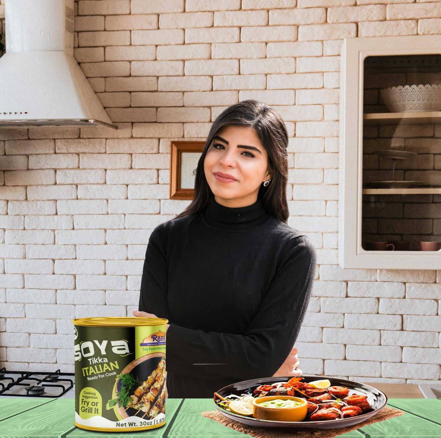 Rani Soya Tikka Italian 30Oz (1.875Lbs) 850G Ready For Cook ~ Easy Open Lid | All Natural | Vegan | No Colors | Non-Gmo | Kosher