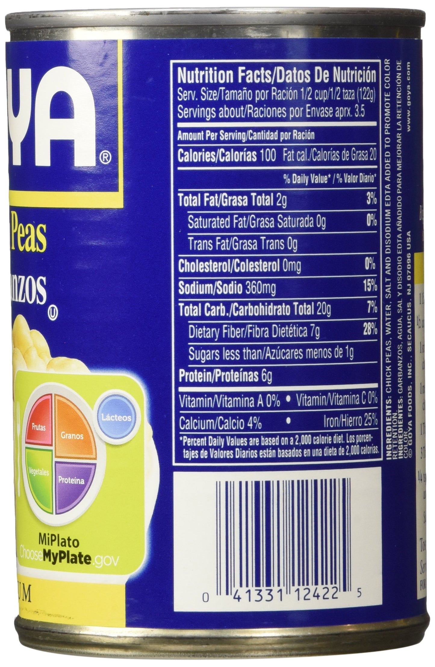 Goya Foods Chick Peas, 15.5 Ounce (Pack of 24)