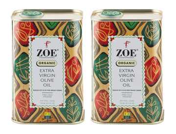 Zoe Organic Extra Virgin Olive Oil Tin, Bpa Free Lining, 25.5 Ounce, Pack Of 2