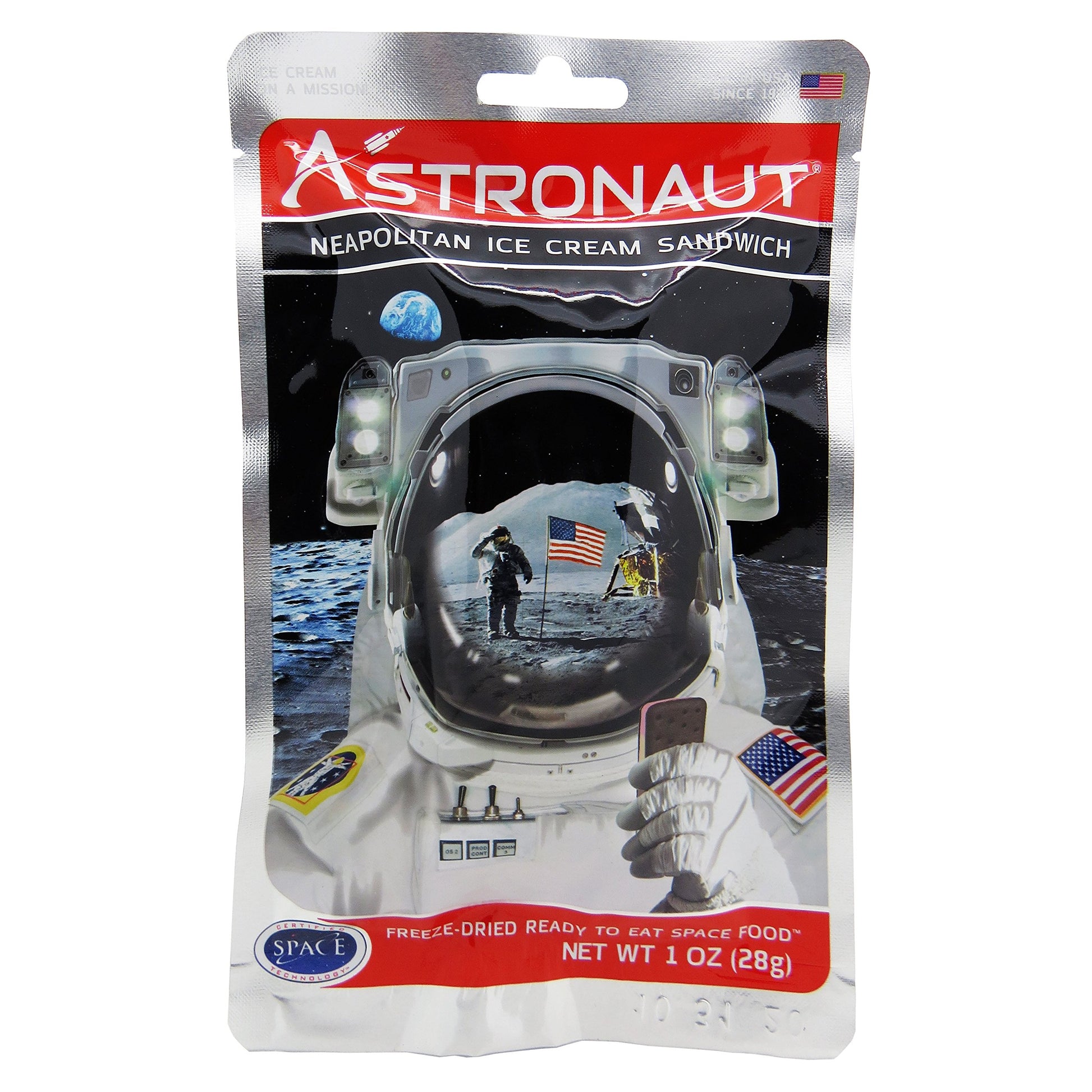 Backpacker'S Pantry Astronaut Freeze Dried Neapolitan Ice Cream, One Serving Pouch