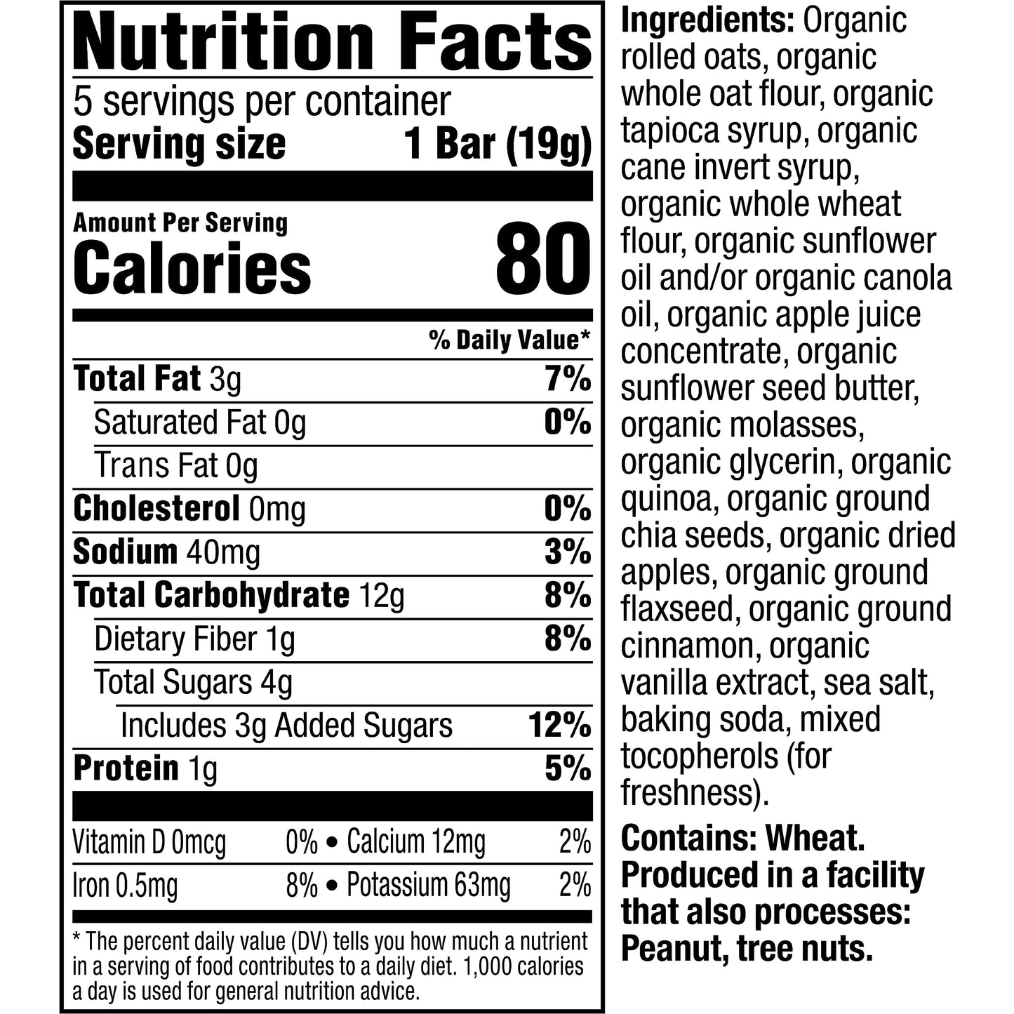 Plum Organics Mighty Morning Bars - Apple And Cinnamon - 0.67 Oz Bars (Pack Of 40) - Organic Toddler Food Multigrain Snack Bars