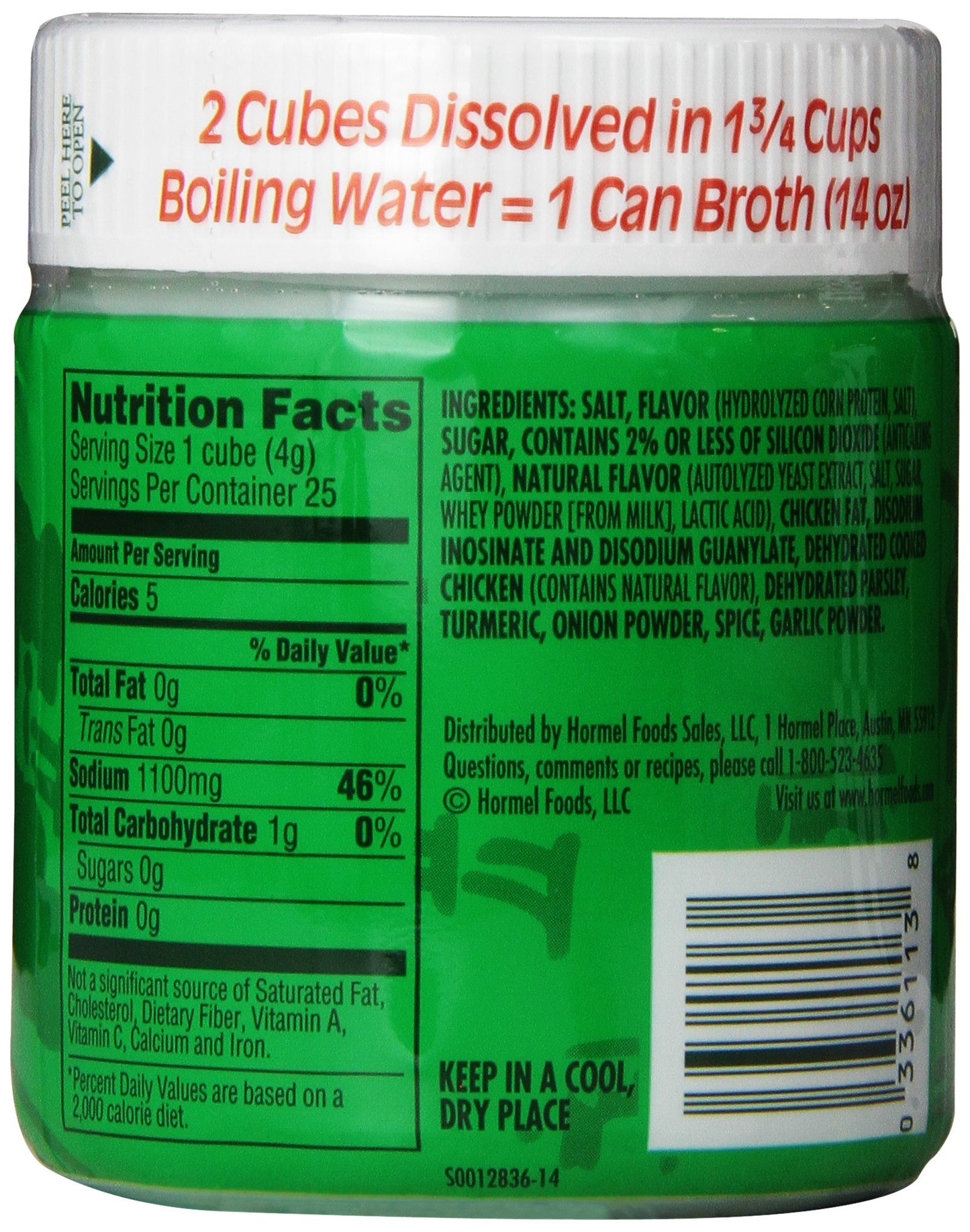 Herb-Ox: Chicken Bouillon 25 Ct Bouillon Cubes, 3.33 Oz
