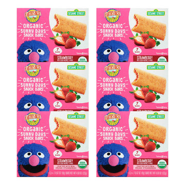 Earth'S Best Organic Kids Snacks, Sesame Street Toddler Snacks, Organic Sunny Days Snack Bars For Toddlers 2 Years And Older, St