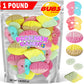 Swedish Candy Bubs Mix - 1 Pound Bag With 6 Flavor Variety, Sweet & Sour Skulls, Ovals & Tutti Frutti Rombs