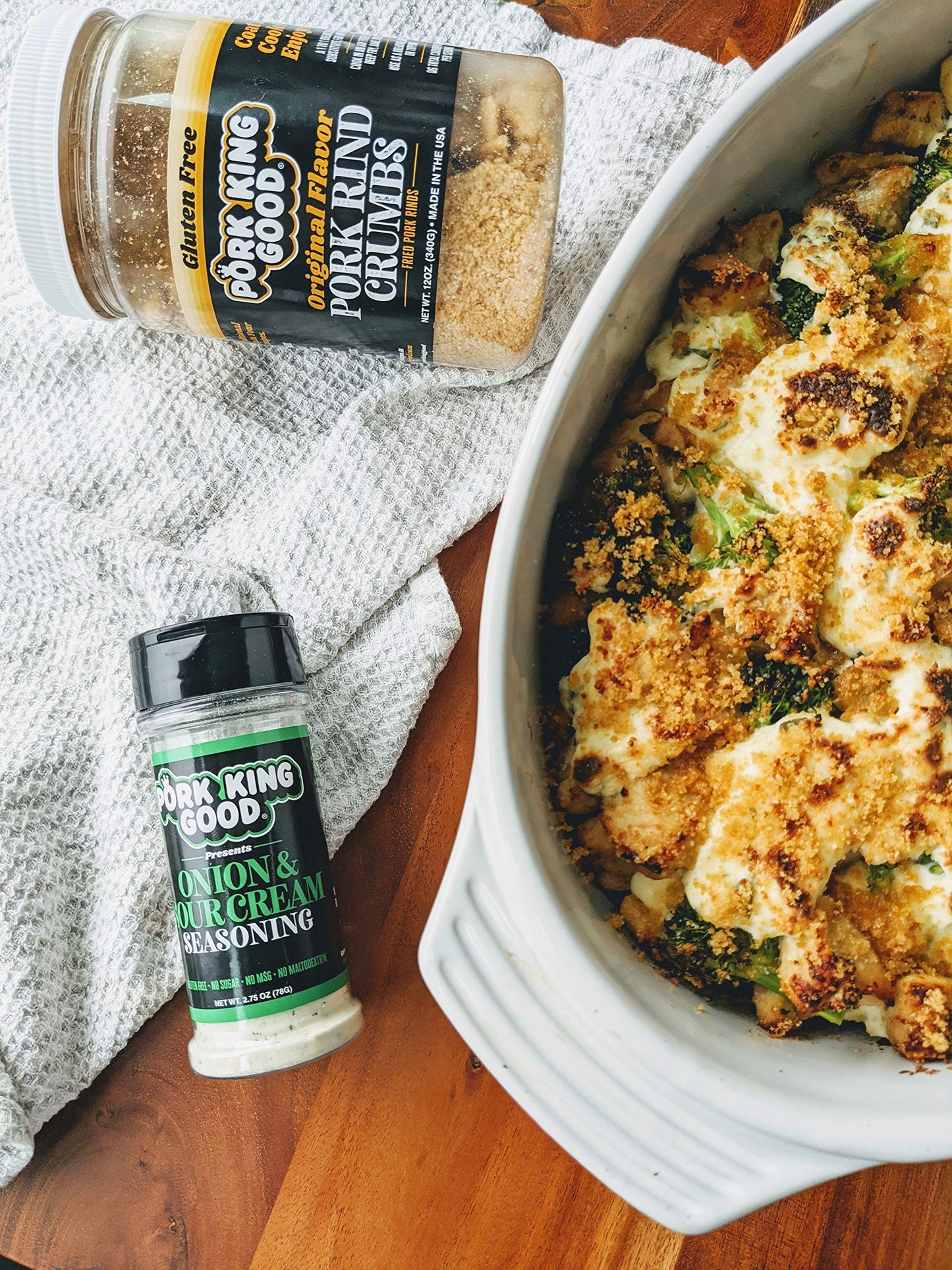 Pork King Good Seasoning: Onion & Sour Cream - Perfect For Cooking And Popcorn Seasoning - Keto Friendly, Paleo, No Msg, Gluten Free