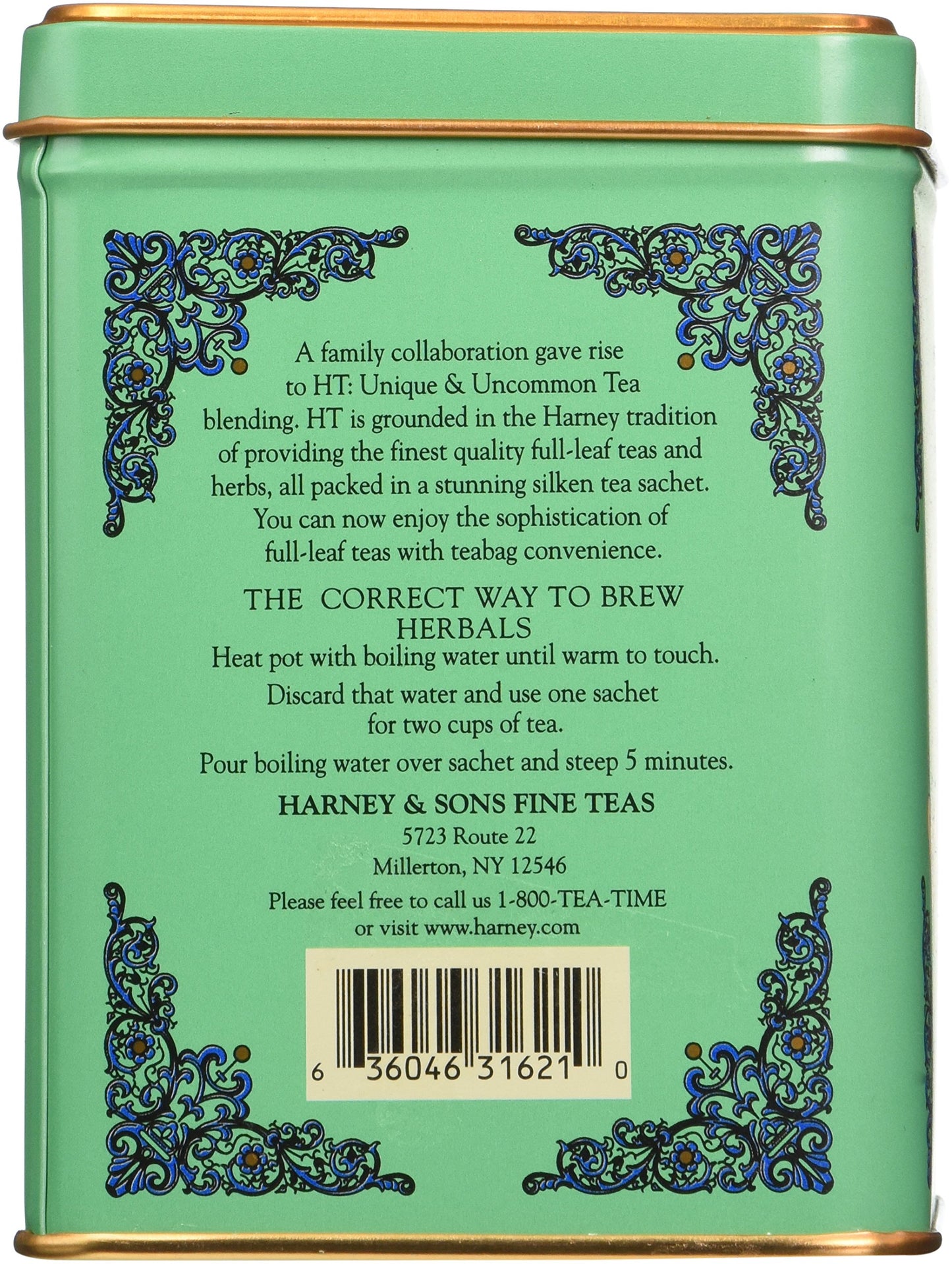 Harney & Sons Peppermint Herbal Tin, 20 Count