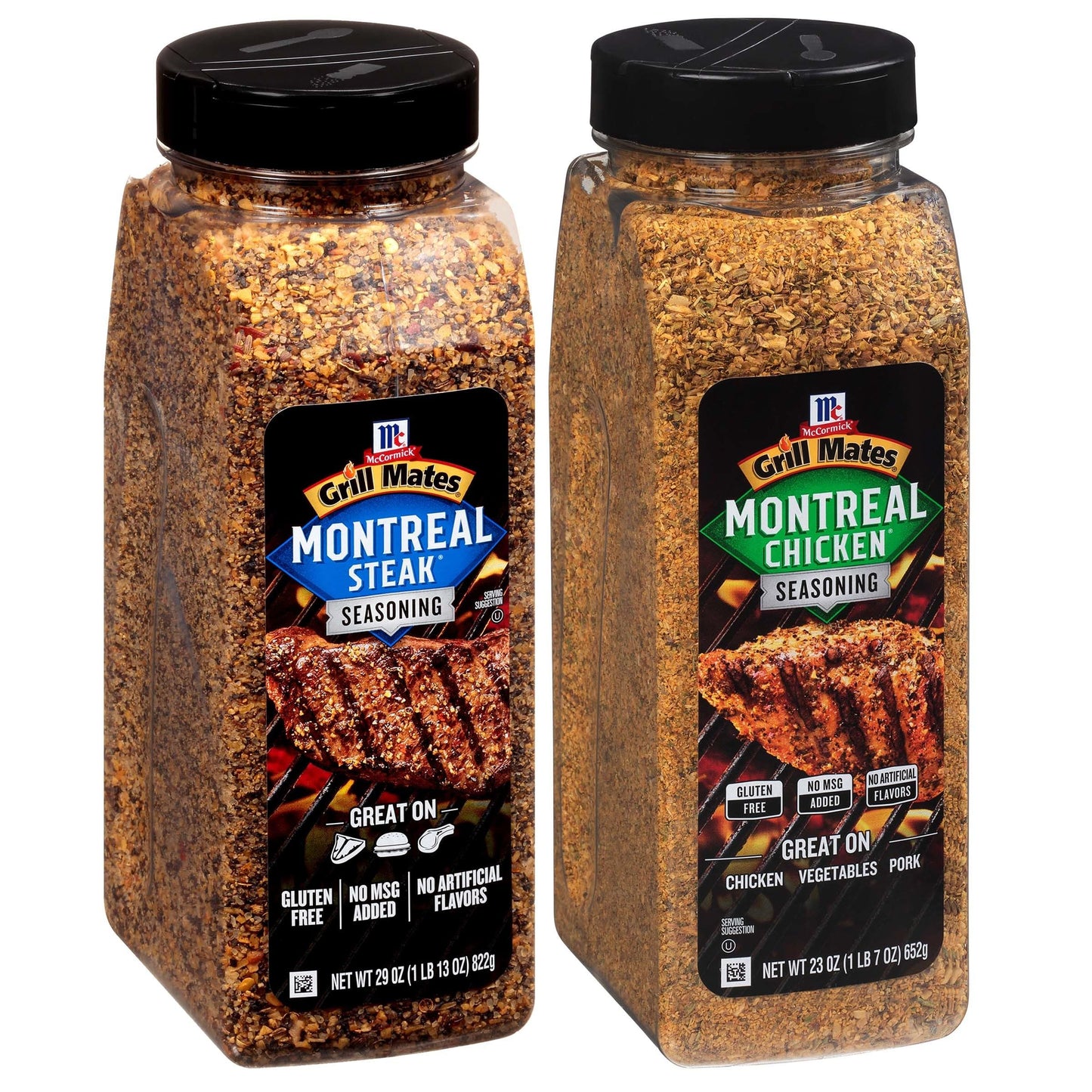 McCormick Grill Mates Montreal Steak and Chicken Seasoning Bundle, 52 oz