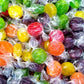 Assorted Fruit Buttons - 2 Lbs Of Bulk Individually Wrapped Cherry Orange Lemon Sour Apple Grape Hard Candy