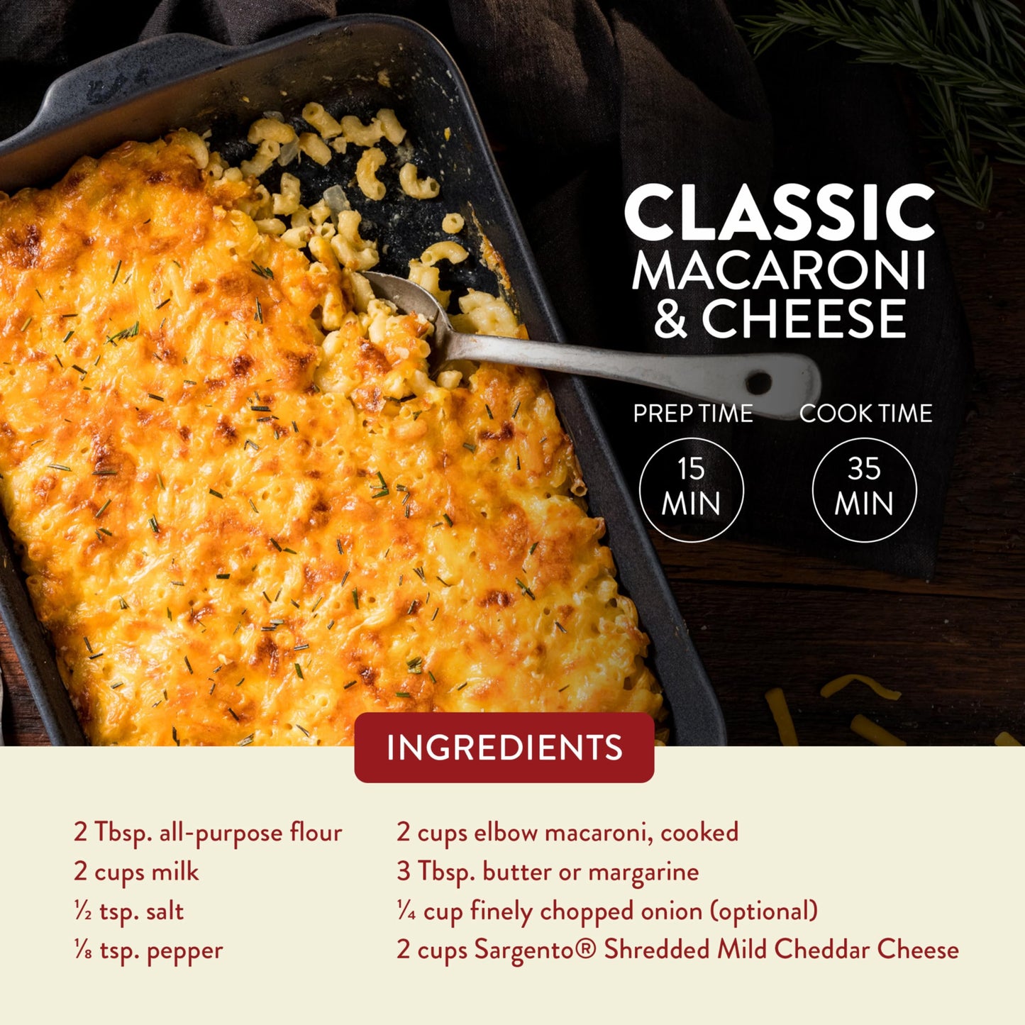 Sargento Natural Mild Cheddar Shredded Cheese, Fine Cut, 8 oz