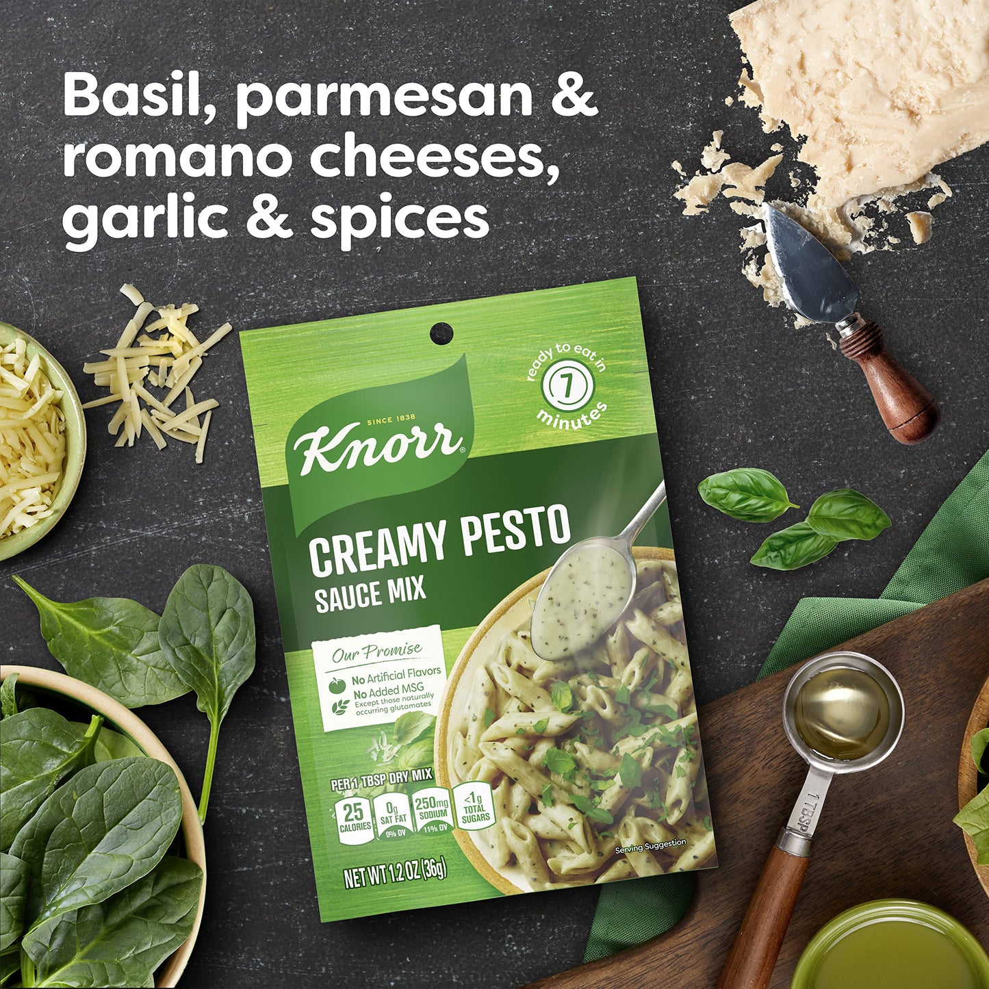 Knorr Creamy Pesto Sauce Mix - 1.2 Oz4