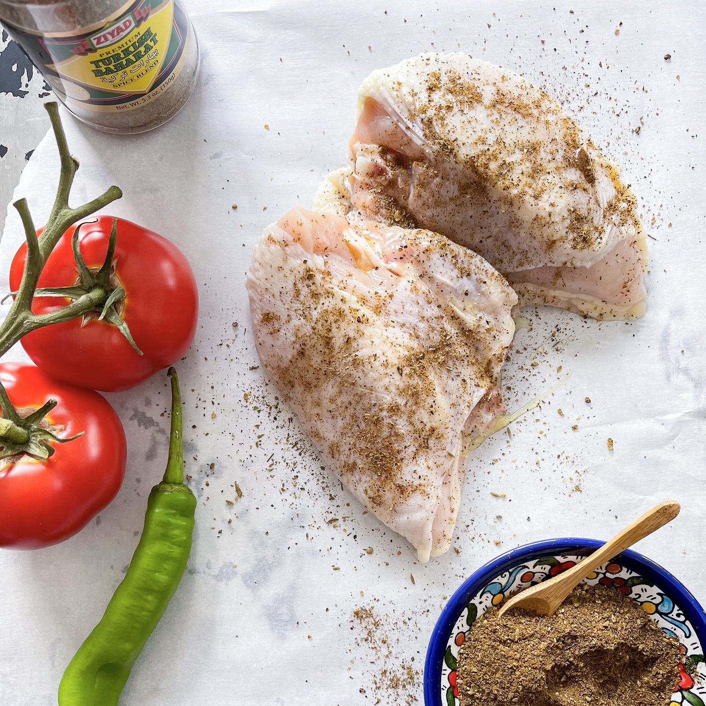 Ziyad Turkish Baharat Spice Blend, No Additives, 5.3oz, Herbaceous Mix