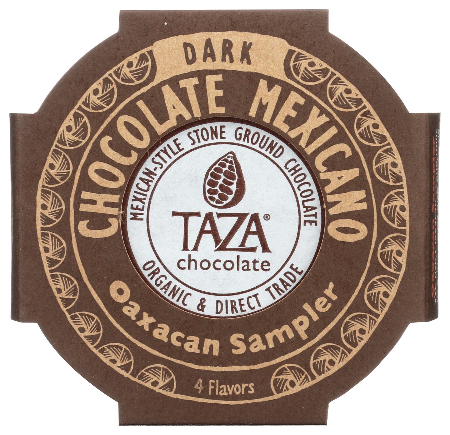 Taza Chocolate Organic Mexicano Disc Stone Ground  Oaxacan Variety Pack  1.35 Ounce (4 Count)  Vegan