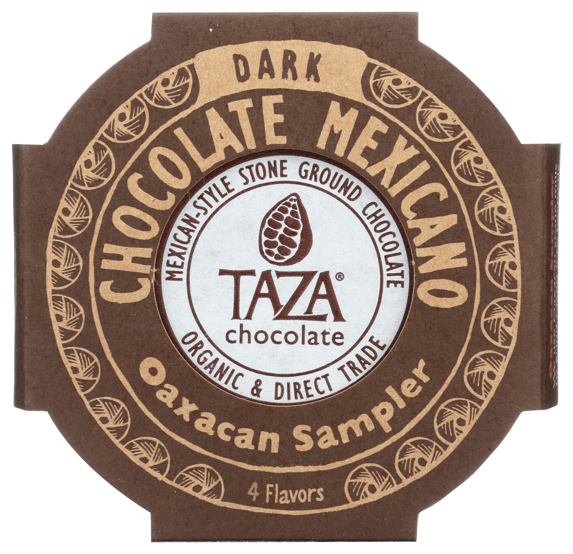 Taza Chocolate Organic Mexicano Disc Stone Ground  Oaxacan Variety Pack  1.35 Ounce (4 Count)  Vegan