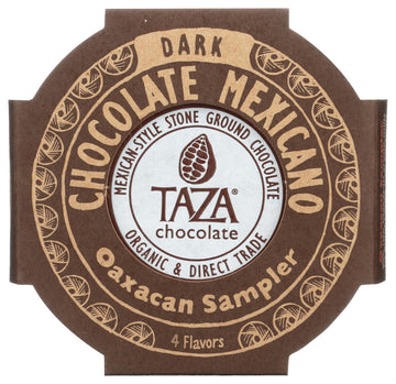 Taza Chocolate Organic Mexicano Disc Stone Ground  Oaxacan Variety Pack  1.35 Ounce (4 Count)  Vegan