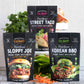Urban Accents Plant Based Meatless Mixes - Gluten Free Plant Based Protein & Seasoning Blends - Vegetarian Korean BBQ Mix, Slopp