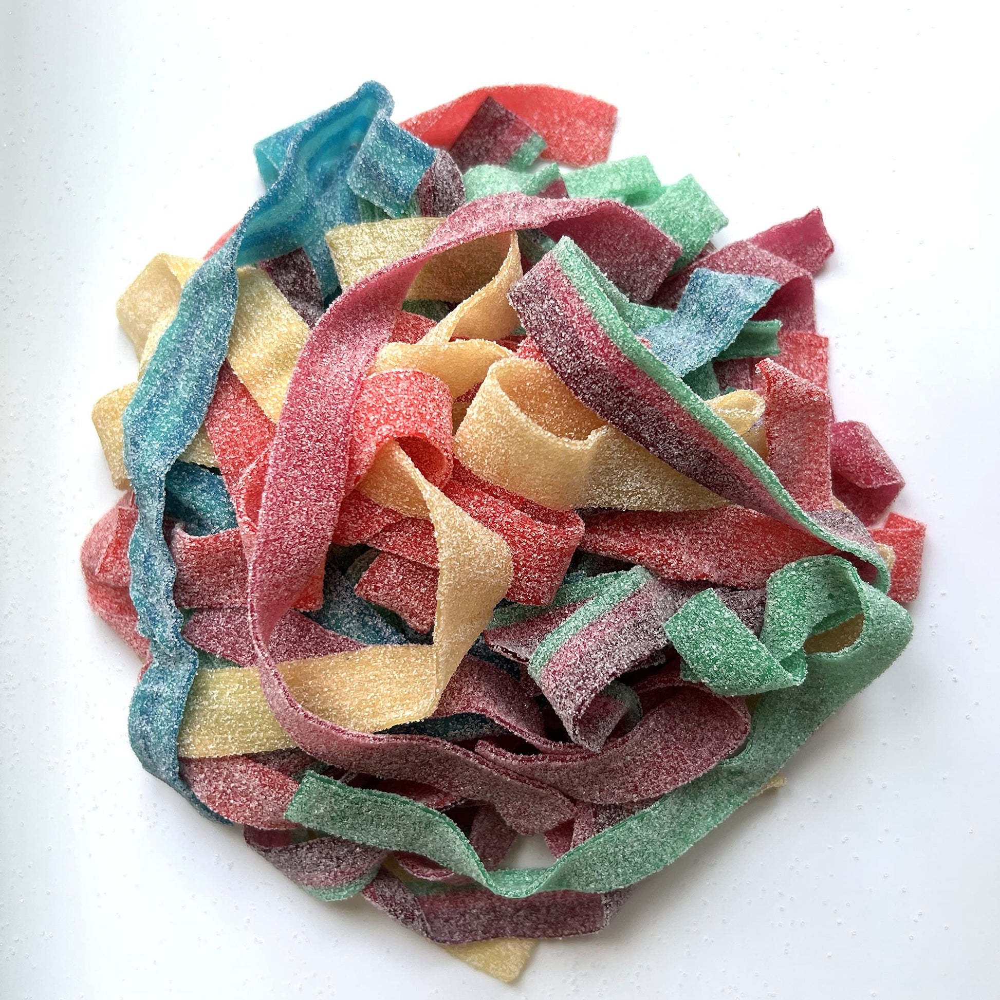 Sour Power Gummy Belts Candy (1 Pound (Pack of 1), Sour Assorted Fruit Bowl)