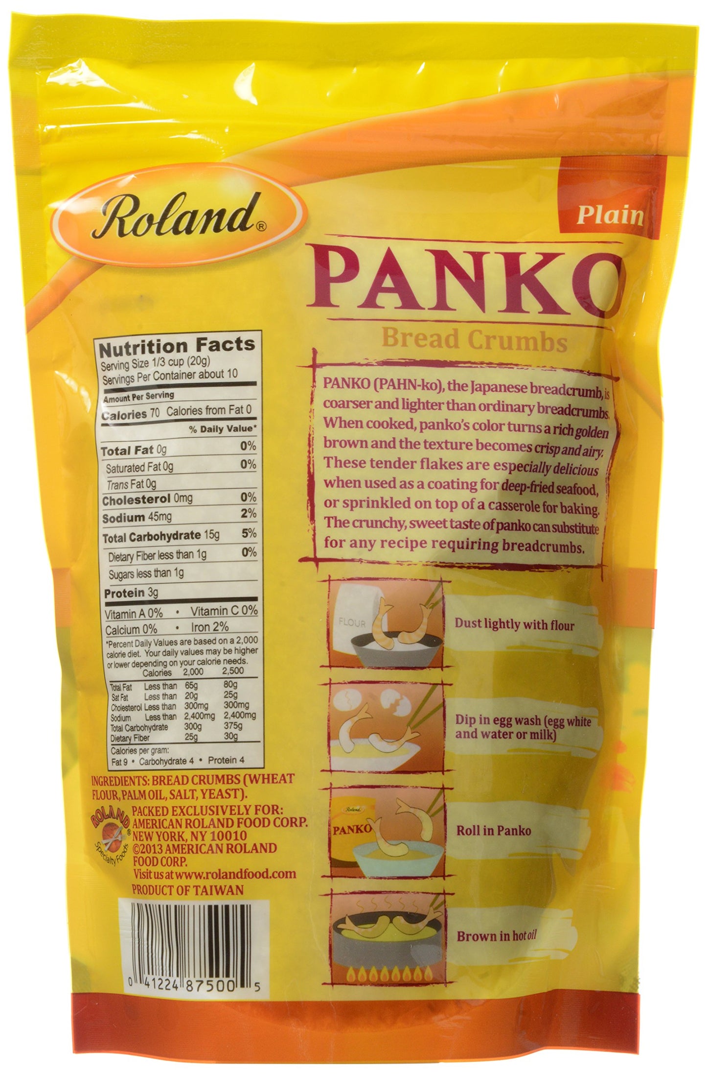 Roland Bread Crumb Panko, 7 oz (Pack of 2)