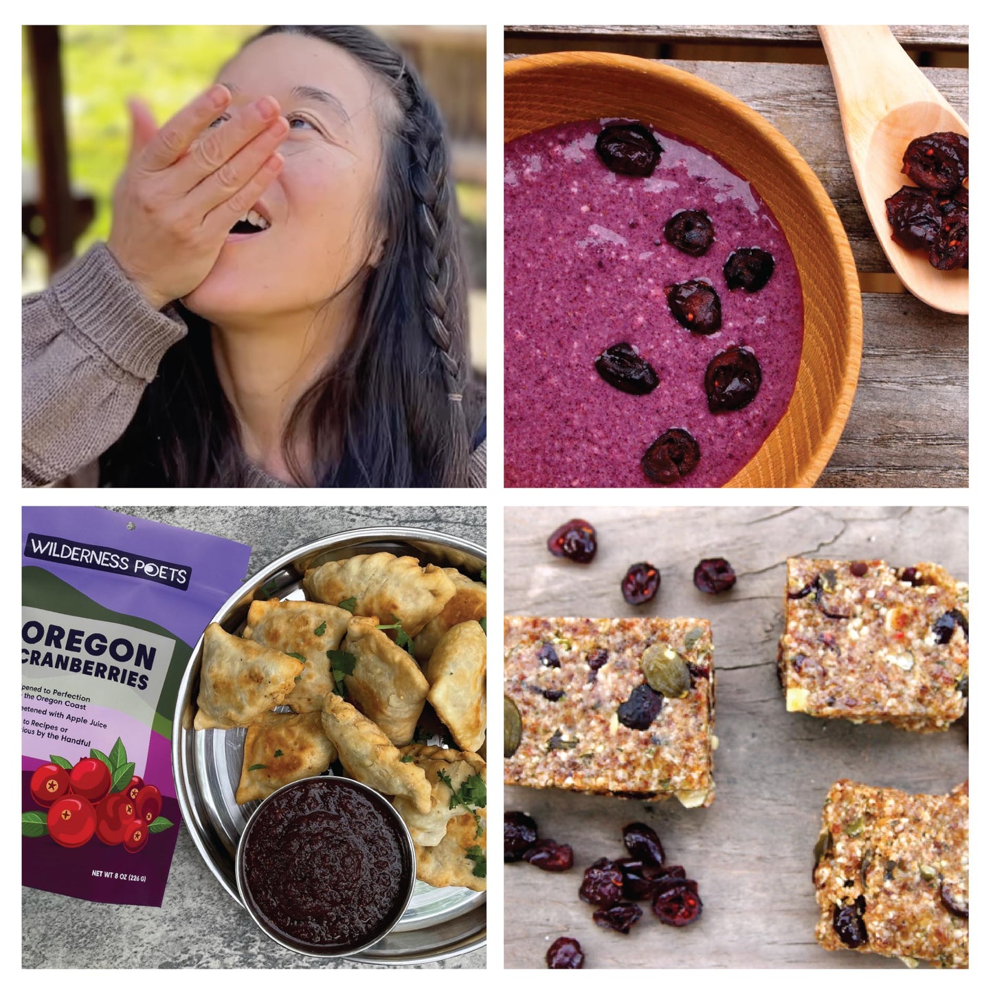 Wilderness Poets Oregon Cranberries (Sweetened With Apples) - Dried Cranberries, 8 Ounce (227 Grams)