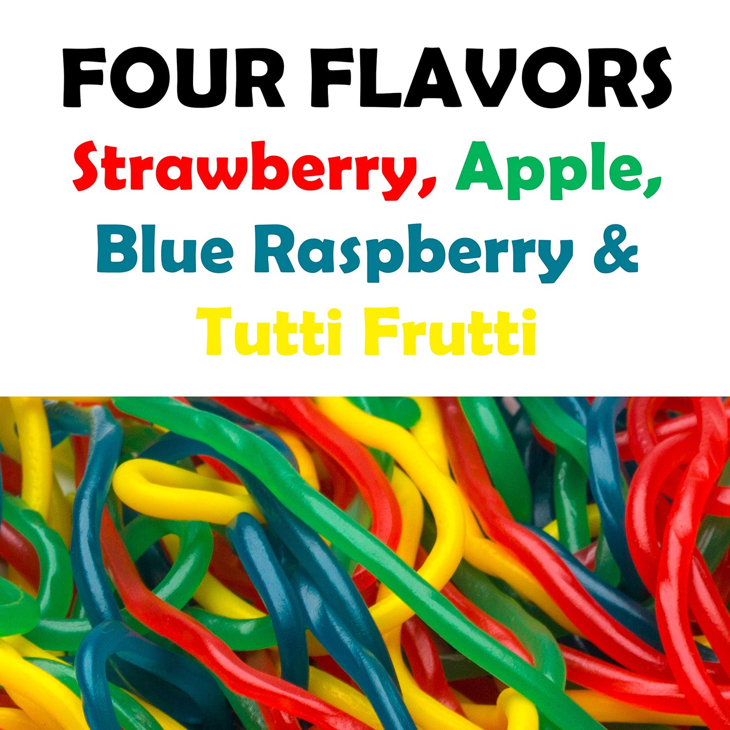 JLDesignMediaLLC Santa Barf Rainbow Lace Licorice Candy Gift, 5.5 oz, Red/Green/Blue/Yellow, Unique Christmas Stocking Stuffer