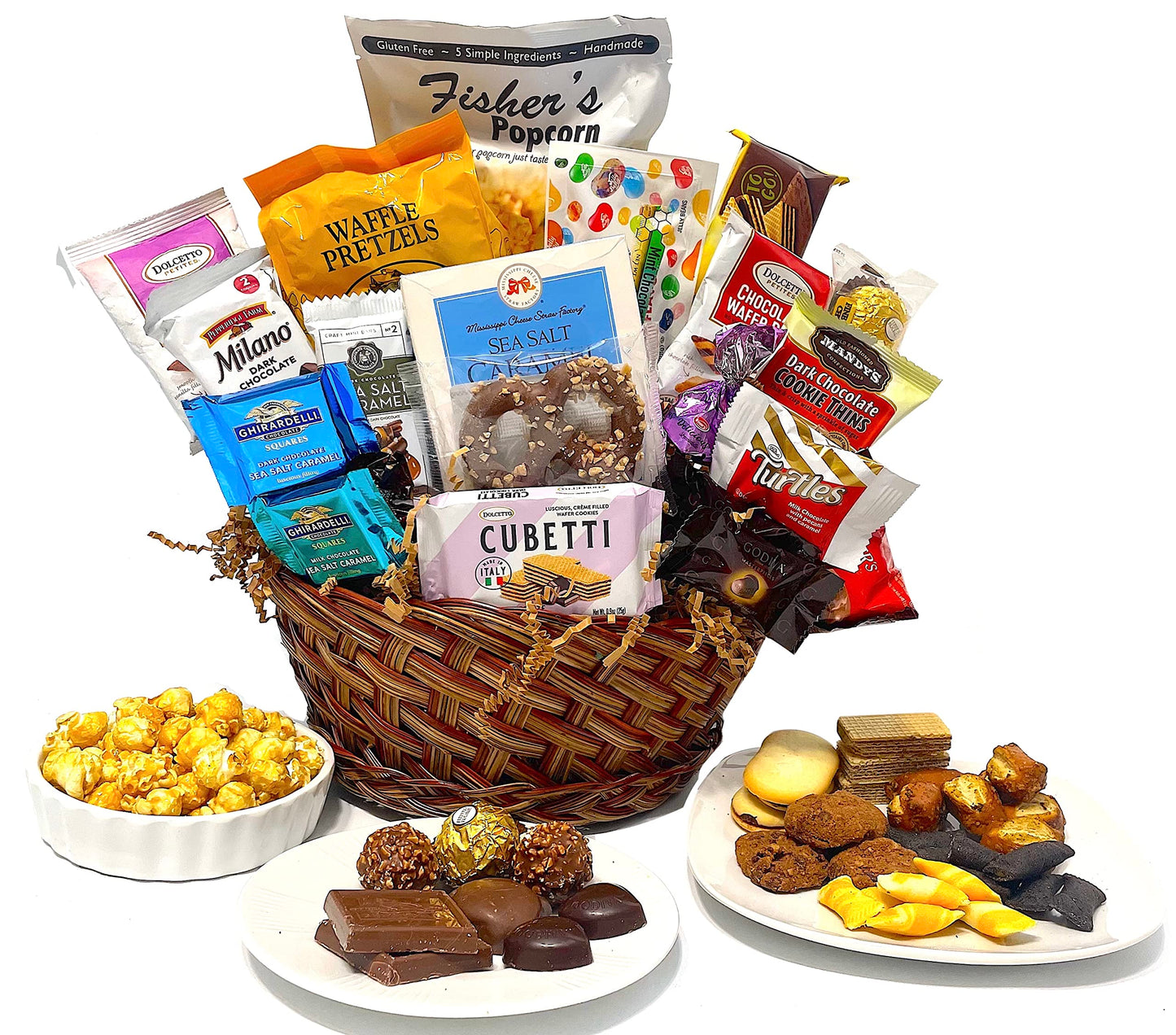 Gifts of Gourmet Hand-Crafted 22 Piece Chocolate Gift Basket - Customizable Gourmet  , Standard Size, Baby Prints (Boy)