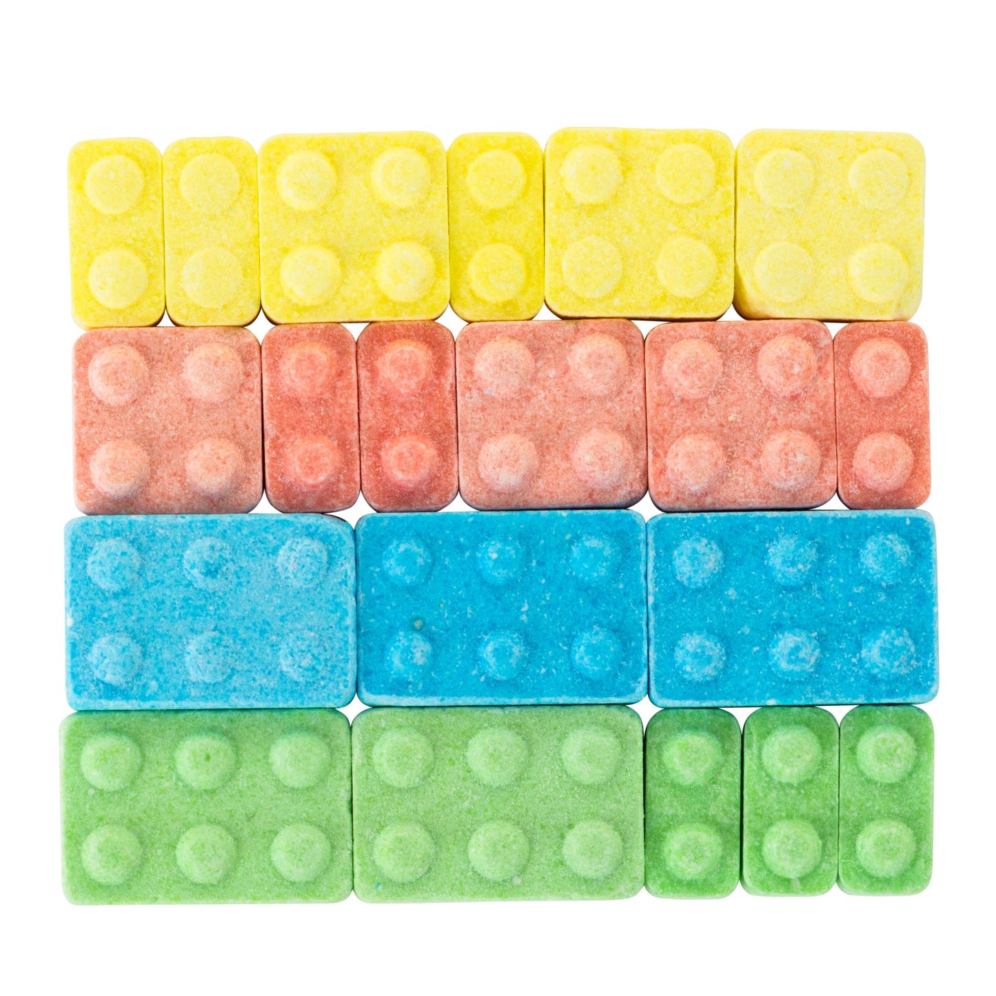 Dee Best Candy Brix Building Brick Candy Assortment - 18 Party Favor Bags Assorted Fruit Flavors Fun and Perfect for Candy Lover