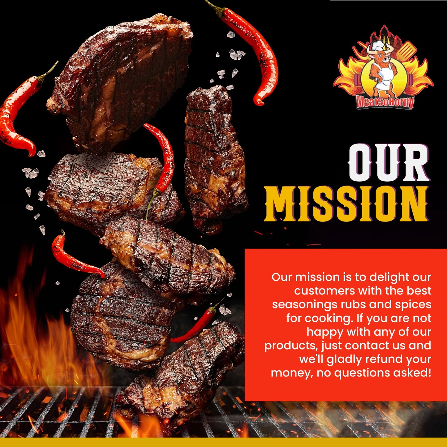 Meatsohorny Asian Fusion Rub Seasoning, No Added Gluten Bbq Spice Blend For Chicken, Steak, Beef, Turkey, Vegetables, Pork, Low