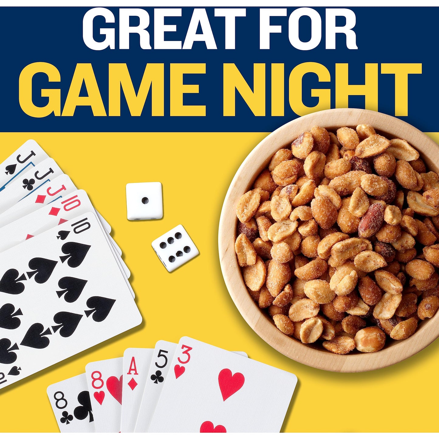 PLANTERS Honey Roasted Peanuts, Plant-Based Protein, 34.5 Oz (2 Tubs)