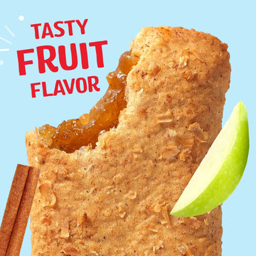 Nutri-Grain Soft Baked Breakfast Bars, Made With Whole Grains, Kids Snacks, Value Pack, Apple Cinnamon, 20.8Oz Box (16 Bars)