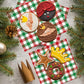 JarThenaAMCS Christmas Plaid Wax Deli Paper, 150 Pcs, 9.8 x 8.3 inch, Waterproof Sandwich Wrap for Winter Party Kitchen Supplies