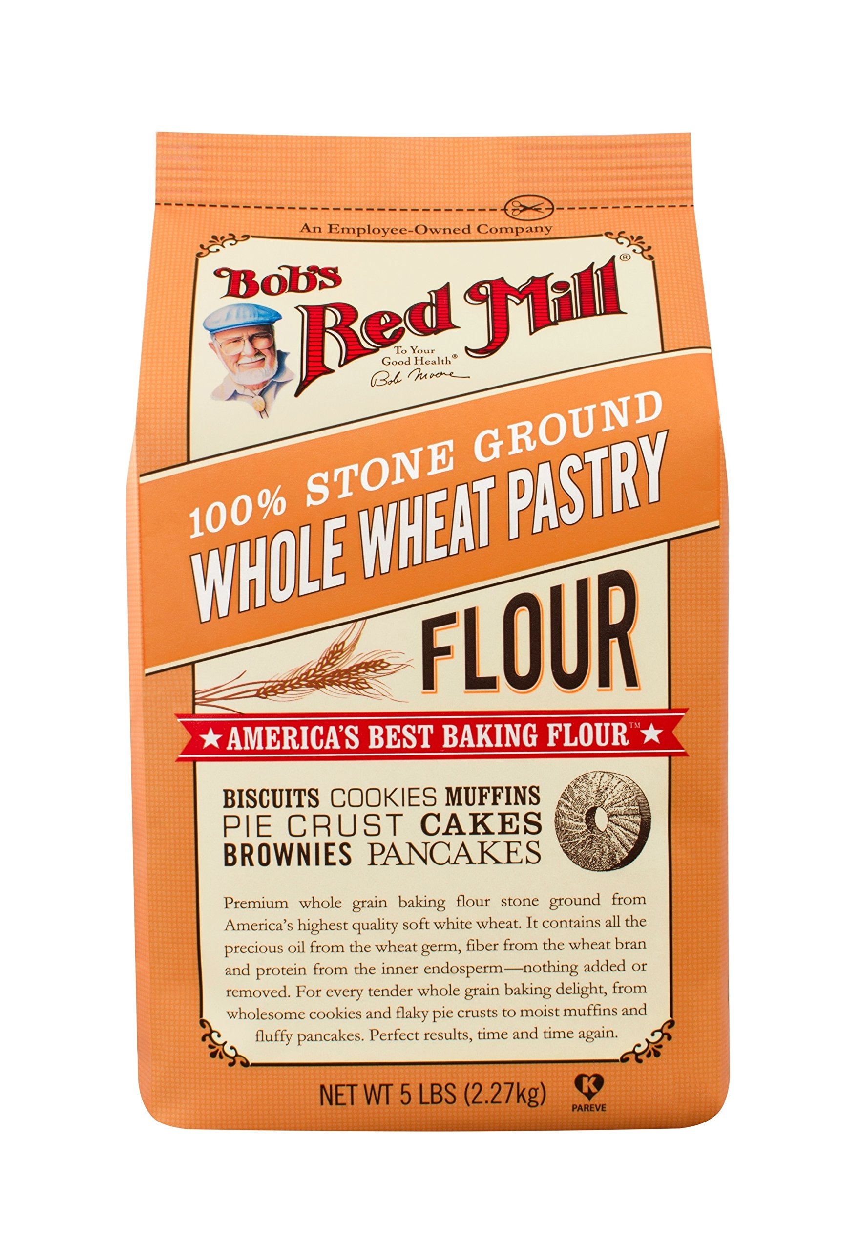 Bobs Red Mill Pastry Flour Whole Wheat - 5 lb