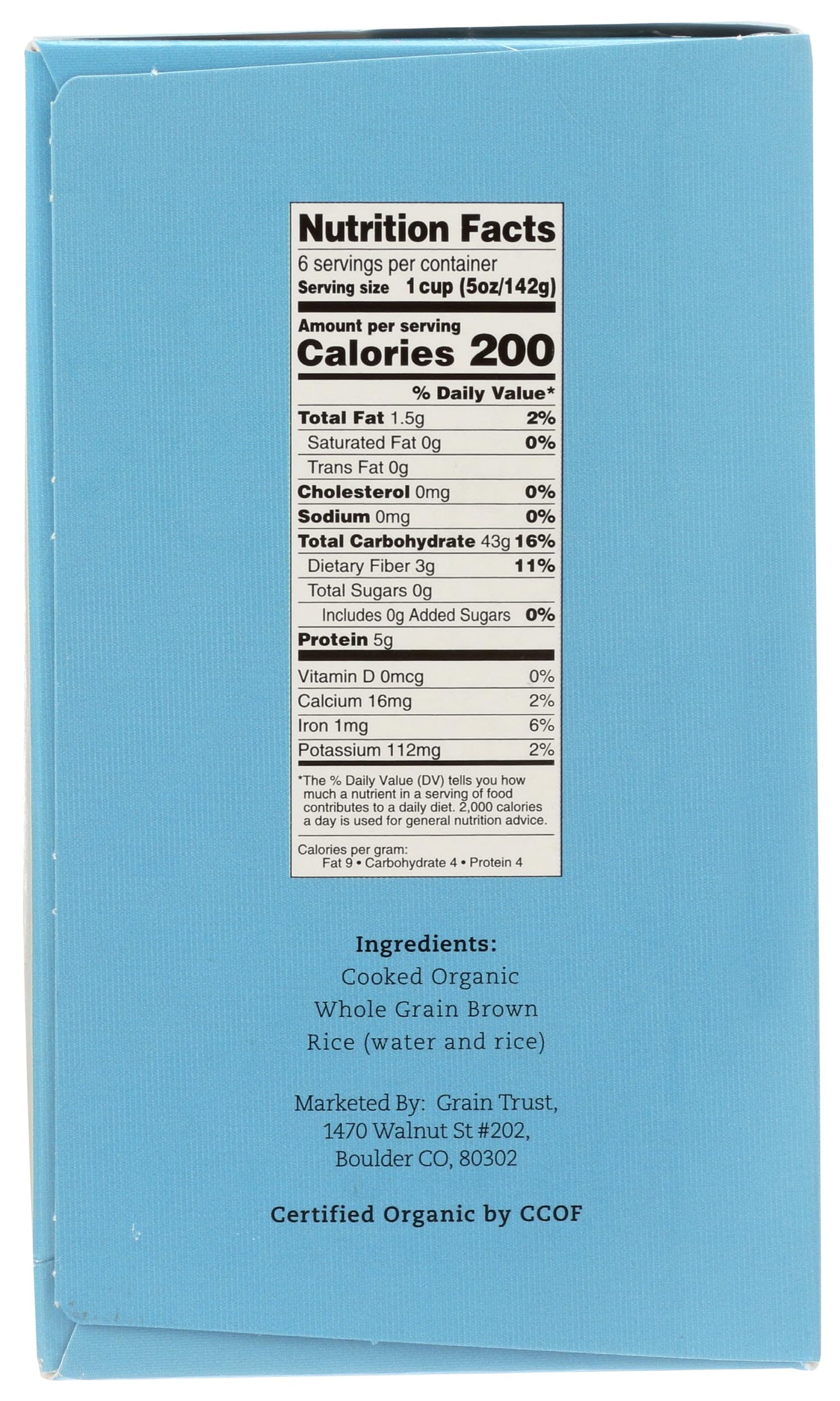 Grain Trust, Organic Steamed Brown Rice 3 Count, 30 Ounce